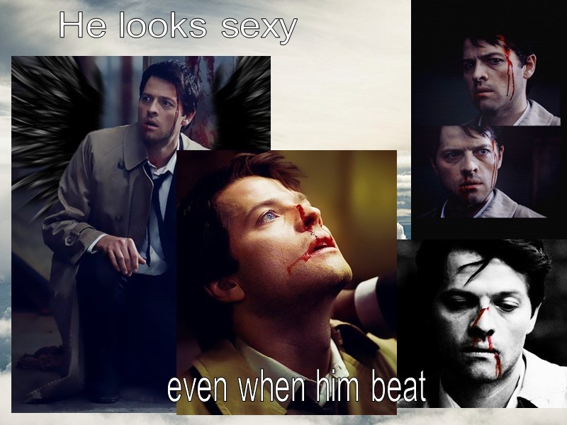 He looks sexy  even when him beat